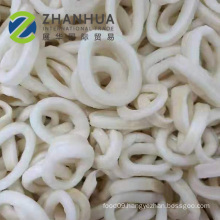 cleaned frozen squid ring skin on seafood manufacture